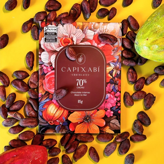 Chocolate intenso 70% cacau 85 g Capixabí2 Chocolate intenso 70% cacau 85g Capixabí – sabor marcante de cacau capixaba - Imagem 1