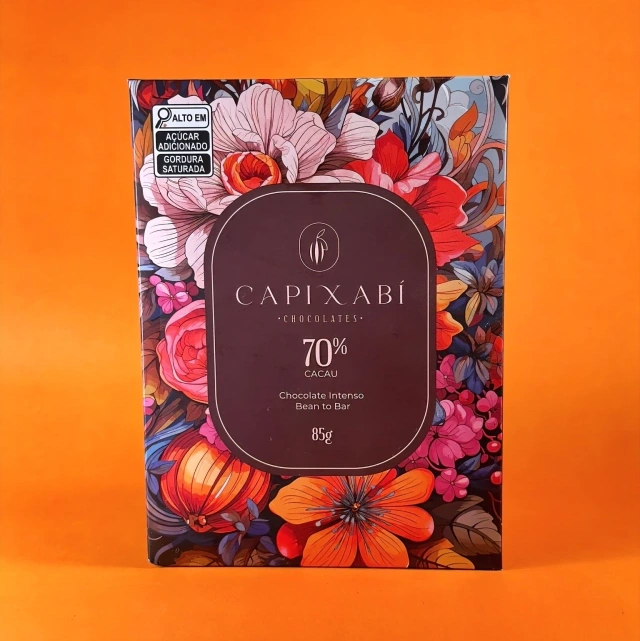 Chocolate intenso 70% cacau 85 g Capixabí3 Chocolate intenso 70% cacau 85g Capixabí – sabor marcante de cacau capixaba - Imagem 3
