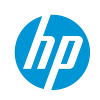 Logo Hp, empresa atendida pela Tempo de Aventura