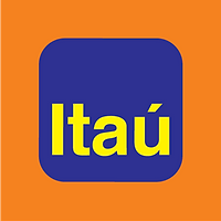 Logo Itau, empresa atendida pela Tempo de Aventura