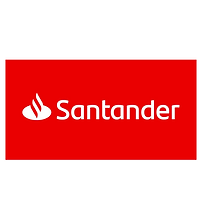 Logo Santander, empresa atendida pela Tempo de Aventura