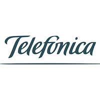 Logo Telefonica, empresa atendida pela Tempo de Aventura